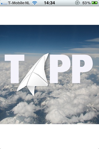 TAPP (Throw A Paper Plane) Splashscreen iPhone